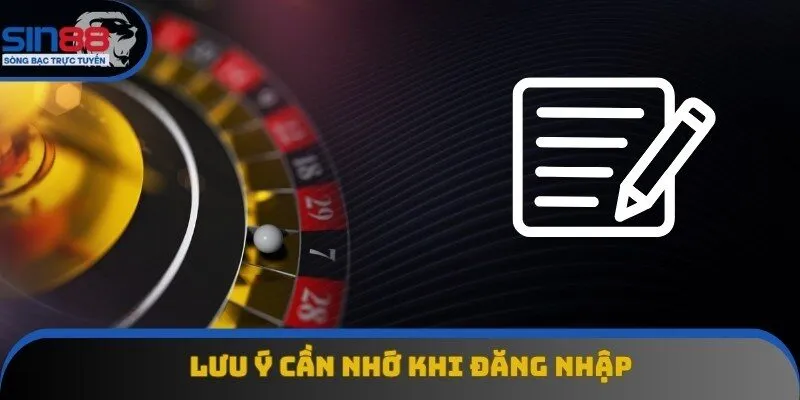Lưu ý cần ghi nhớ khi đăng nhập Sin88 để thực hiện thành công dễ dàng Lưu ý cần ghi nhớ khi đăng nhập Sin88 để thực hiện thành công dễ dàng